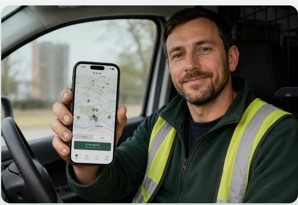 WasteTrace app screenshot